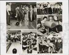 1960 Press Photo Collage of daytime women bowlers - nei20431