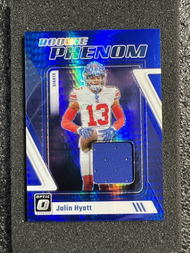 2023 Donruss Optic Football Rookie Phenom Jersey Relics Jalin Hyatt Vikings - Picture 1 of 2
