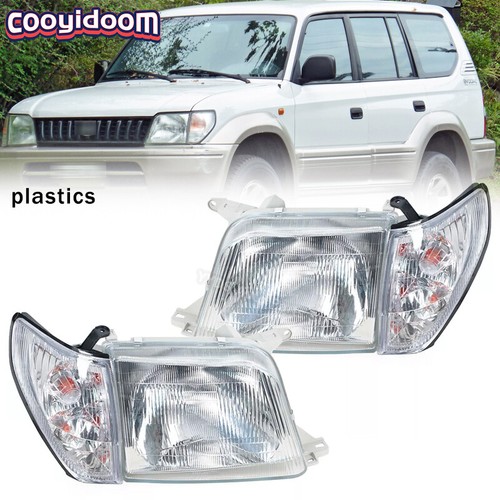 Set For Toyota LAND CRUISER PRADO LC90 1996 2002 Full plastics Headlights - 第 1/15 張圖片