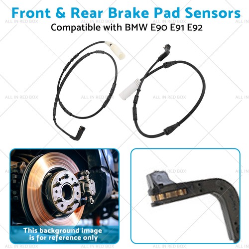 Front&Rear Brake Pad Sensors Suitable for 34356762252 BMW E90 E91 E92