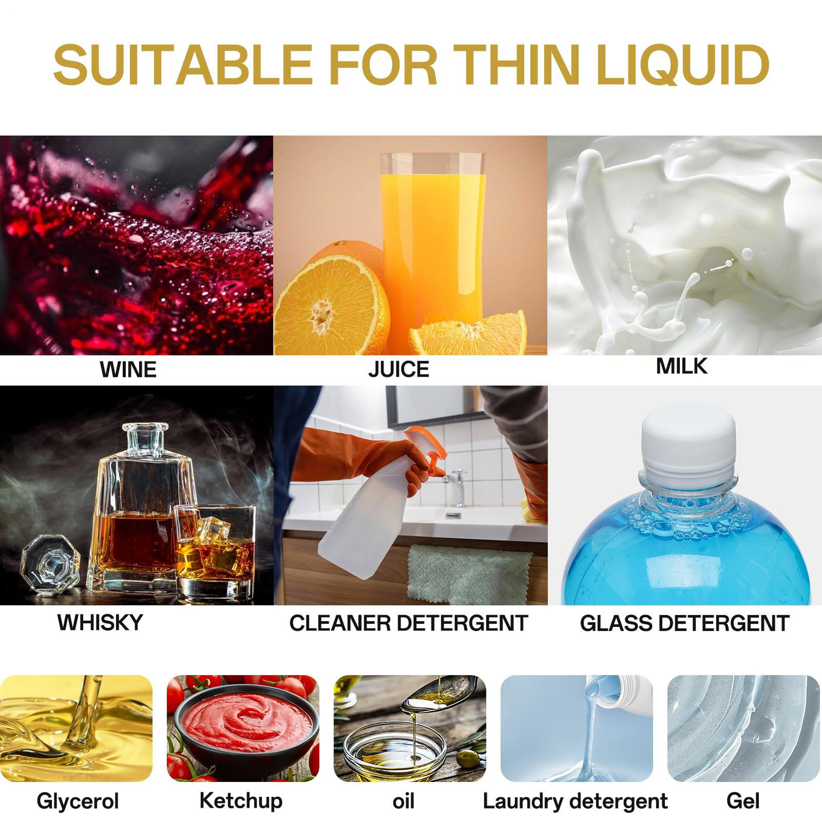 Automatic Digital Control Bottle Filler 4 Heads Liquid Filling Machine 5-2800ml-