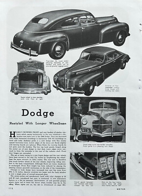 Report 1940 Dodge 2-Door De Luxe Sedan, Luxury Liner Coupe Pics, Specs, Info