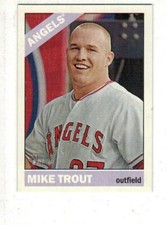 MIKE TROUT MINI VARIATION 2015 TOPPS HERITAGE #500 RARE NR MINT/MINT #58/100