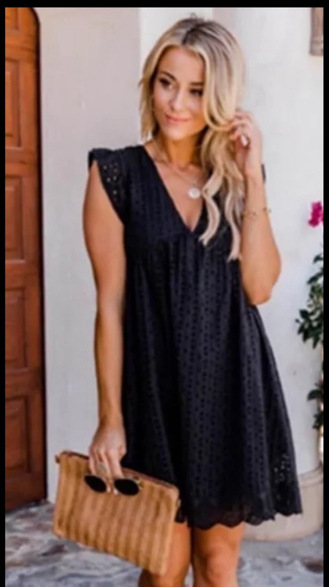 Lace Hollow Dress with ShortsElegant Lace Hollow Pockets Dress for Women |  eBay