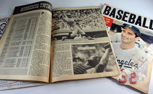 1963 & 64 Sports Magazine Lot/2 Baseball Sandy Koufax Mickey Mantle - Picture 3 of 5
