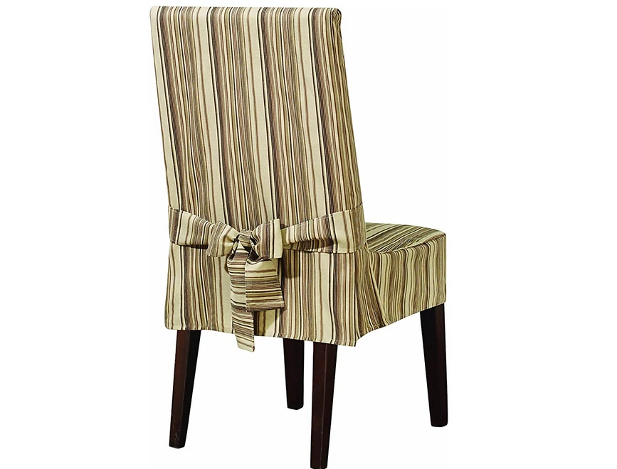 Silla de Comedor SURE FIT Harbor Rayas Funda Marrón Multi Rayas Nueva Foto 2 de 2