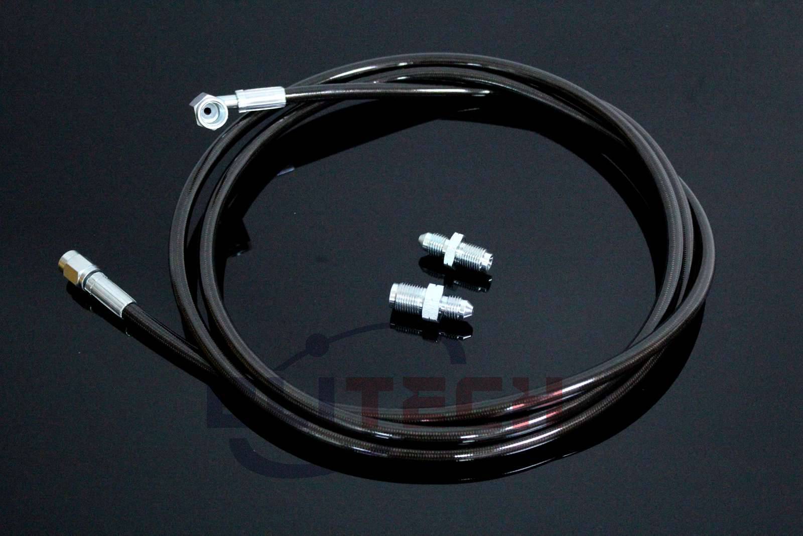 Black Clutch Line Fit 19922001 Honda Prelude Master to Slave Cylinder