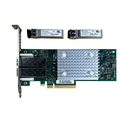 QLE2692 QLOGIC/DELL dual port 16 Gbit PCIe 3.0 HBA 0CK9H1 CK9H1 WITH SFP'S