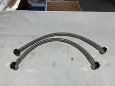 FAUCET SUPPLY LINES FEMALE 1/2" to FEMALE 1/2" LOT OF 2 BRAND NEW 16" LONG