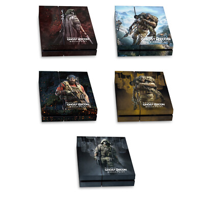 TOM CLANCY'S GHOST RECON BREAKPOINT CHARACTER ART VINYL SKIN SONY PS4 CONSOLE