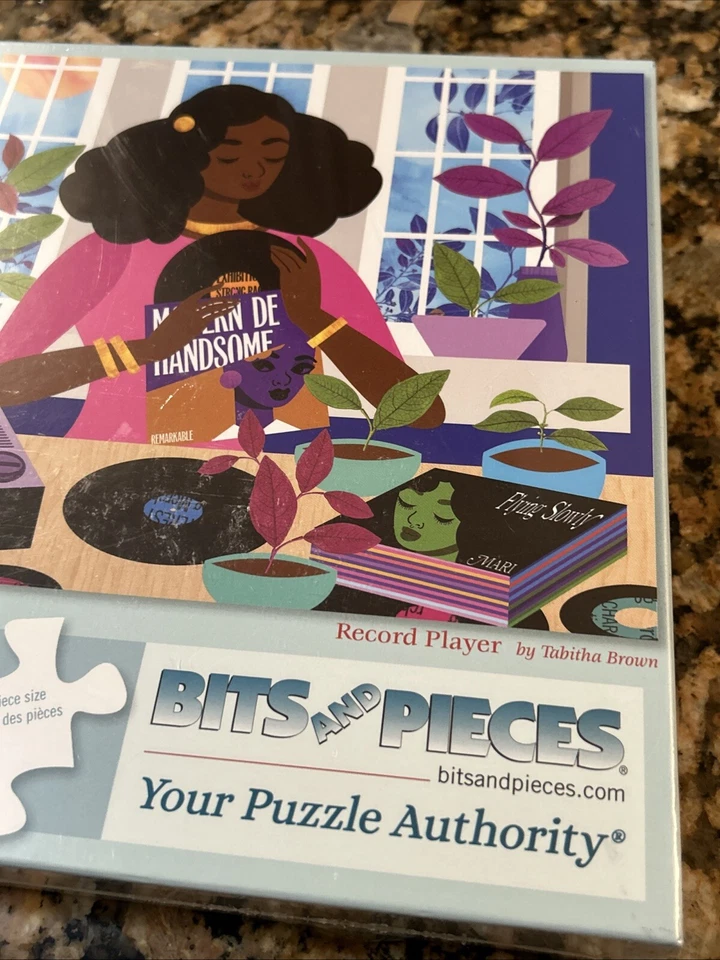 african american jigsaw puzzle record player retro vintage art 300 pieces New - Image 4 of 4