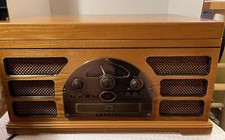 Crosley Rochester CR66 5-in-1 Record Player Turntable Cassette CD AM FM Radio