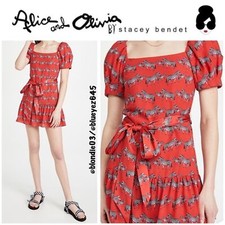 Alice + Olivia Collette Puff Sleeve Mini Dress 2