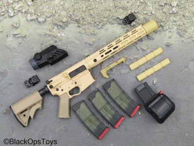 1/6 Scale Toy Task Force 58 CPO Erica Storm - Tan 5.56 Rifle w/Attachment Set