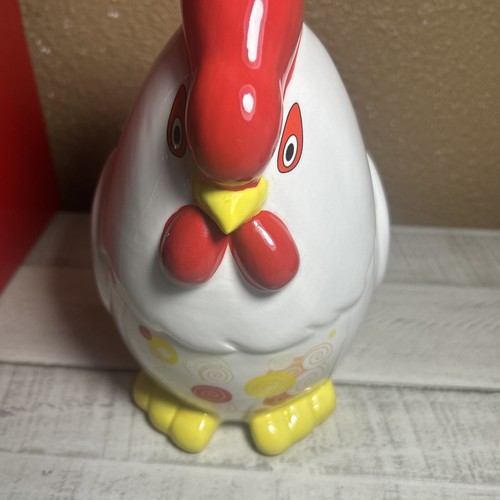 Wells Fargo 2017 Year Of The Rooster Ceramic Piggy Coin Bank Chicken - Bild 7 von 12
