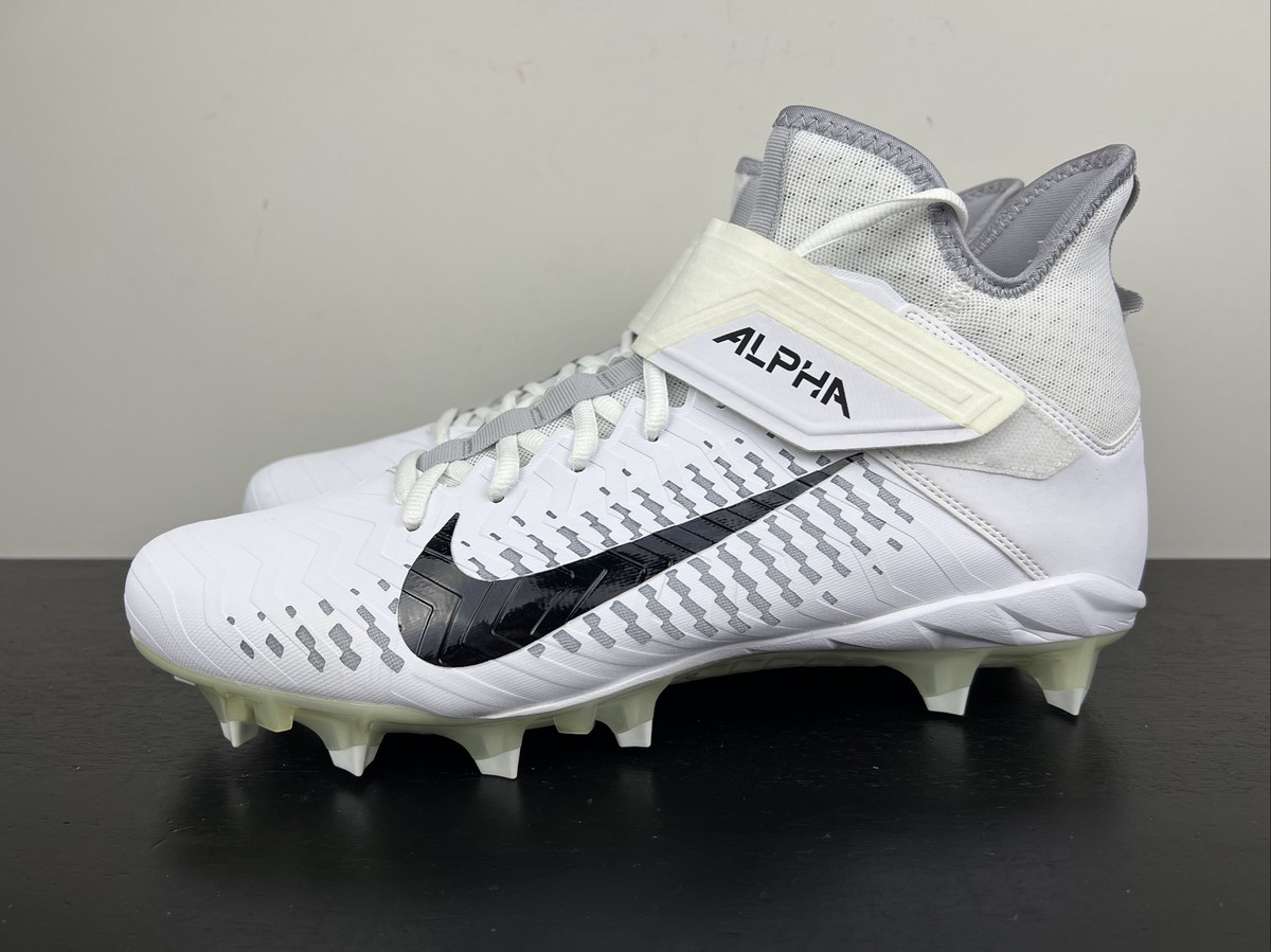 Mens Size 12.5 WIDE Nike Alpha Menace Pro 2 Mid White  display picture 1