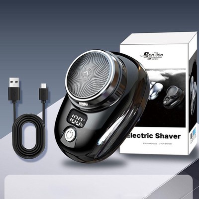 Mini-shave Portable Electric Shaver for Men USB Rechargeable LED Display Gift