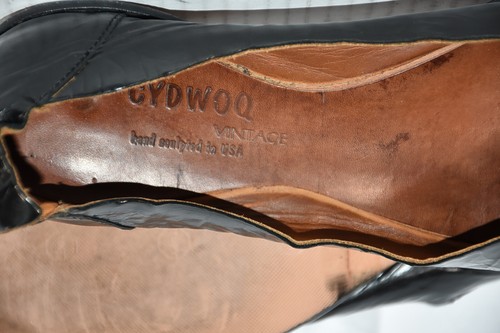 CYDWOQ Vintage Hand Sculped in USA Leather Low Heel Pumps Kitten Heels Sz 42 12 - Picture 6 of 6