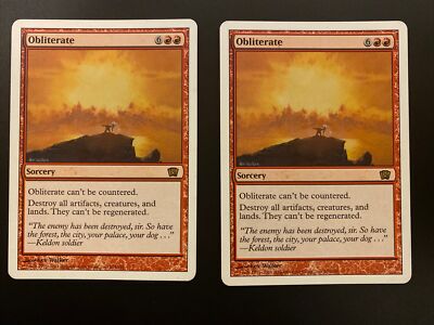 1 X Obliterate #204/350 MTG Core Set 8th Edition Rare NM English