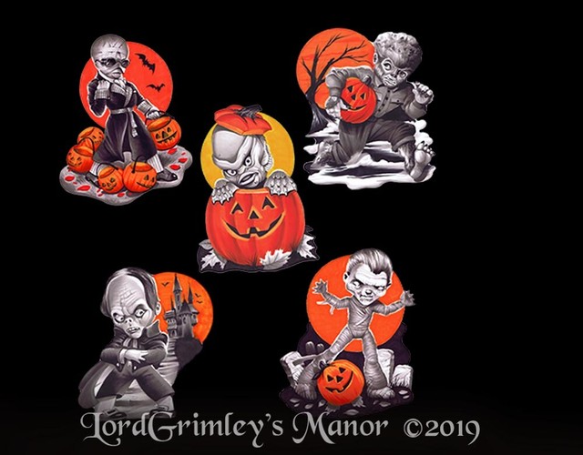 Universal Classic Monsters Halloween Vintage Style Wall Decor S2