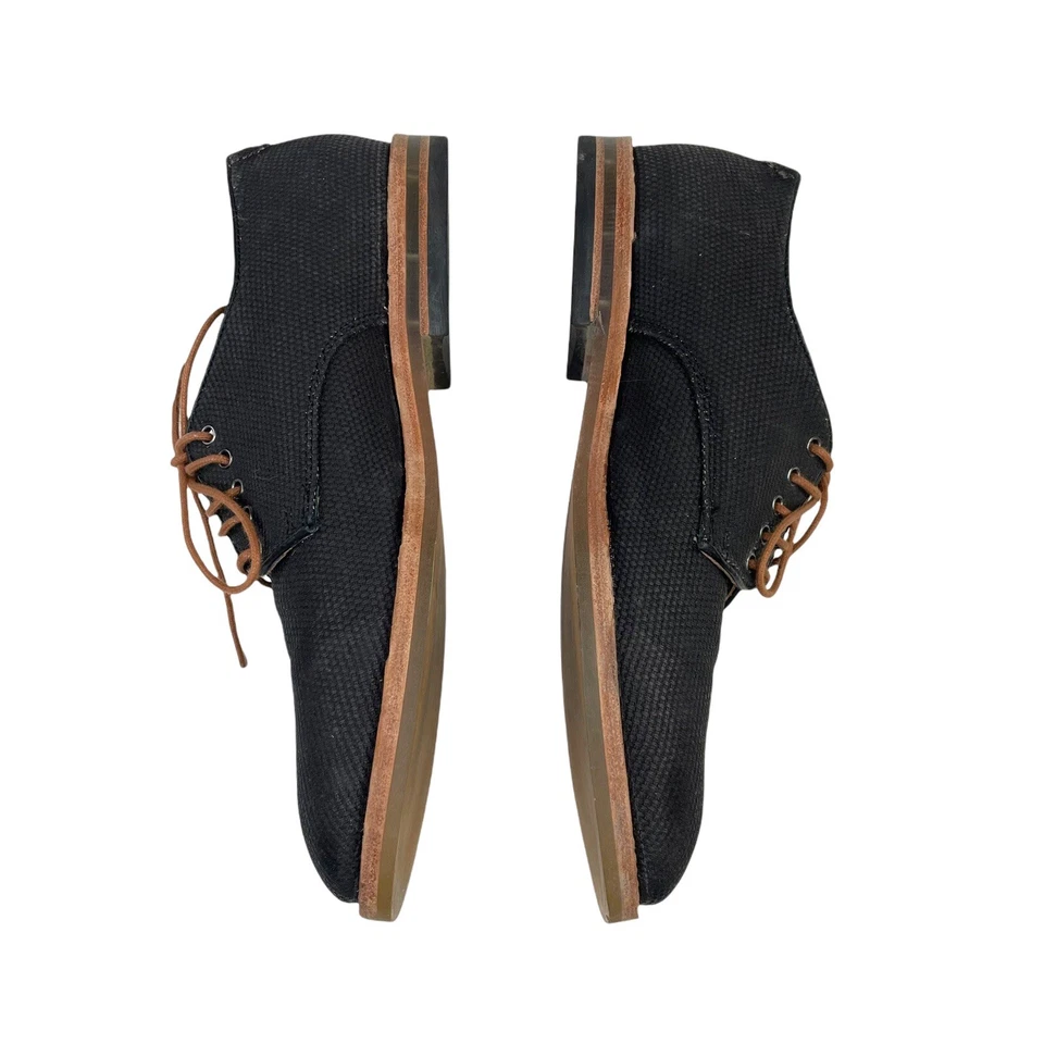 H London by Hudson woven Oxfords black mens sz 41 US 8 Lace Up - Изображение 4 из 4