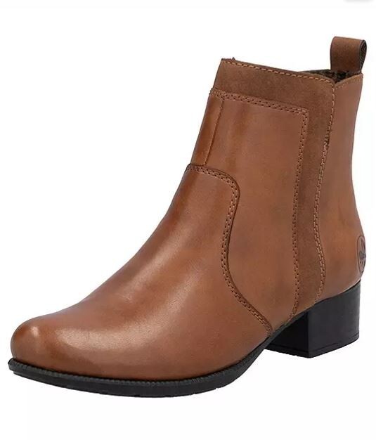 Block Heel Freemans Rieker Ankle Boots Freemans Ladies Boots Online