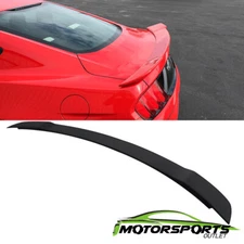 For 2015-2019 Ford Mustang GT Matte Black Flush Mount Rear Trunk Spoiler Wing
