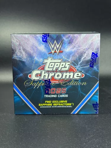 2025 Topps Chrome Sapphire WWE Hobby Box - 1 AUTO - SHIPS FAST - SEND OFFERS