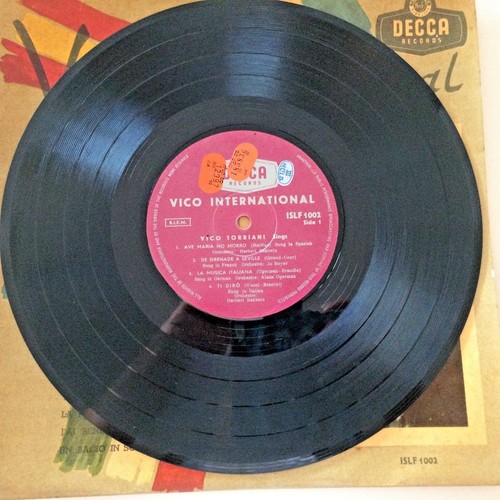 WORLD MUSIC LP- Vico Torriani- VICO INTERNATIONAL- DECCA Original 10'' RARE - Foto 5 di 6