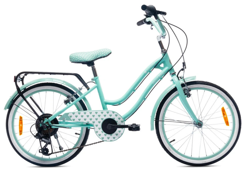 20 Zoll Kinderfahrrad 6-Gang Kinder fahrrad Rad Mädchen Shimano Heart Bike - Bild 2 von 4