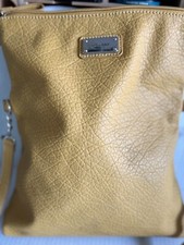 NINE WEST Expandable Crocodile Pebble Crossbody Handbag Chestnut