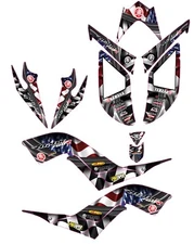 Fits Yamaha Raptor 700R Graphics Kit 2006 2007 2008 2009 2010 2011 2012 decals