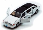 1999 Lincoln Town Car New York Stretch Limousine Taxi 1:38 diecast White