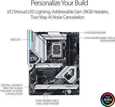 ASUS PRIME Z690-A Intel LGA 1700 Z690 ATX M.2 Desktop Motherboard