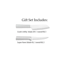 Rada Cutlery Chef Knife & Paring knife 2pc USA made Super Parer + Cooks Utility