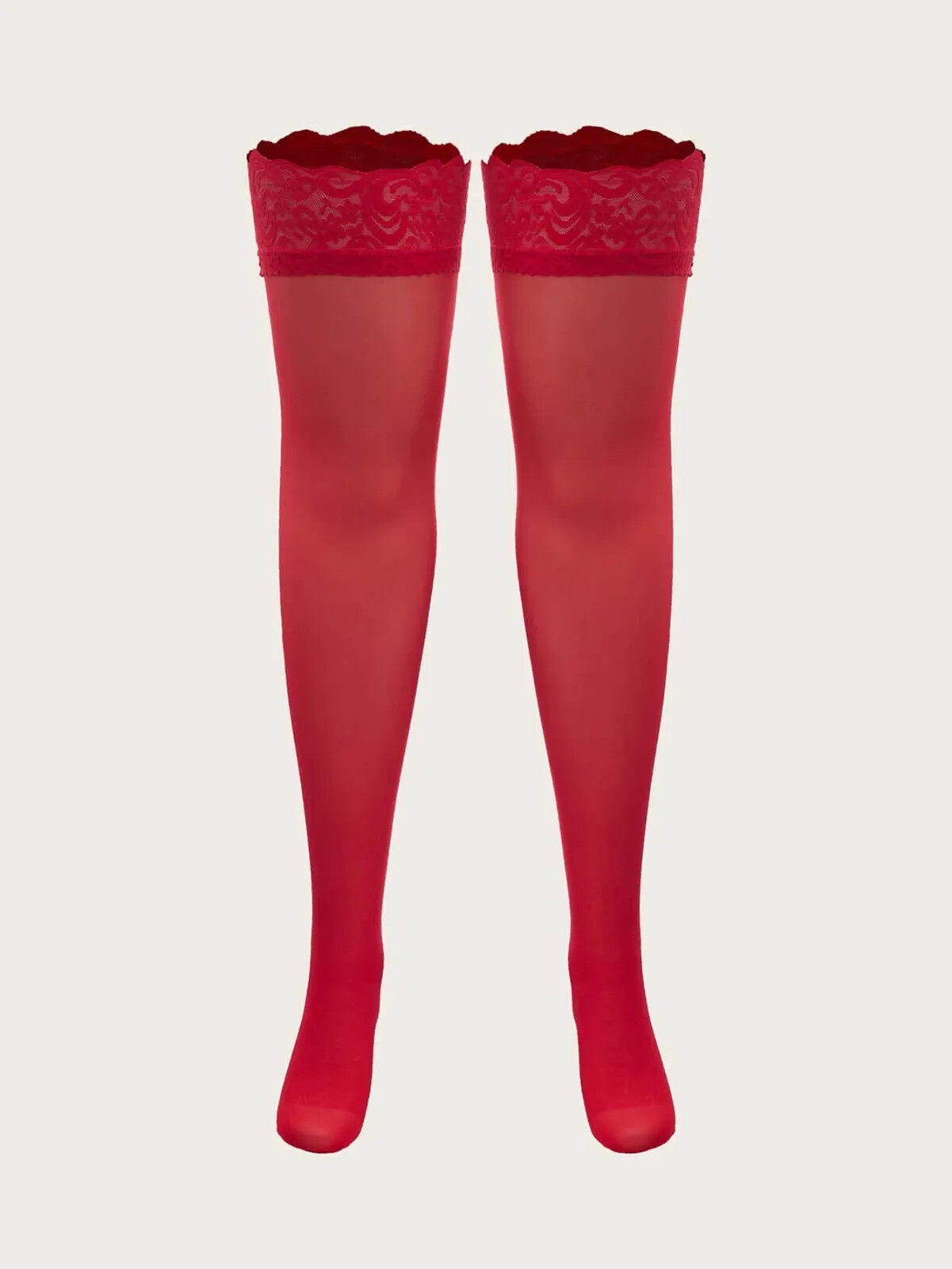 Rachel Plus Size Thigh High Stay Up Stockings In Black, Red, White or — free download