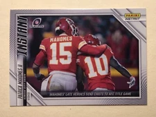 2021 Panini Instant NFL Patrick Mahomes Chiefs  #194 AFC Title Game PR 387