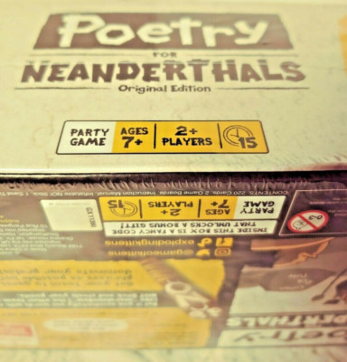 Poetry For Neanderthals A Word Game By Exploding Kittens New & Sealed Ages 7+