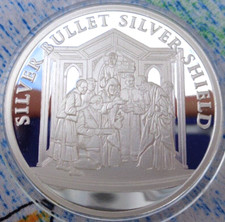 1 oz. 2023 30 PIECES OF SILVER Silver Shield Mini-Mintage proof .999 fine silver 98.31 per troy oz