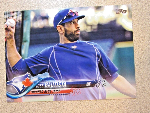 2018 TOPPS SERIES 1 #238 JOSE BAUTISTA SHORT PRINT SP VARIATION TORONTO BLUE JAY