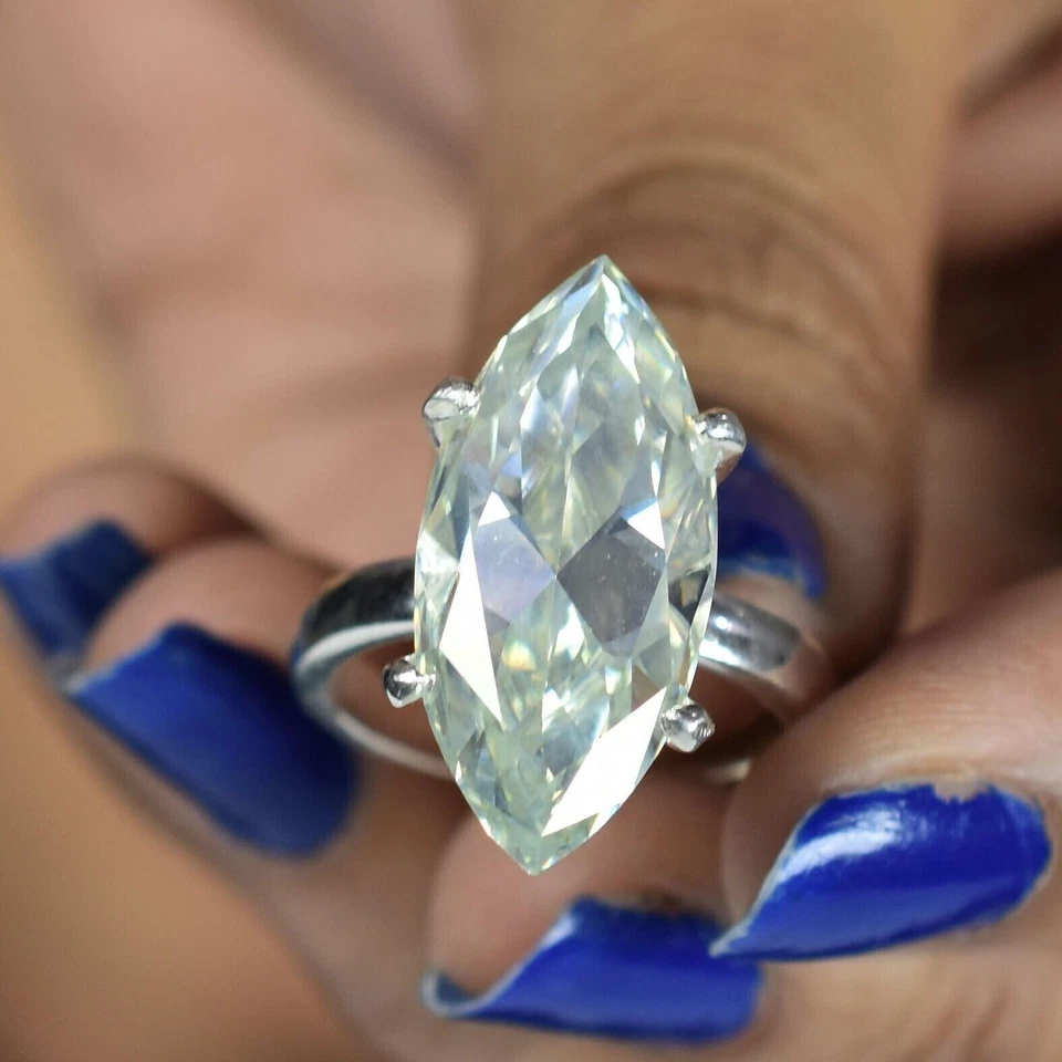 Black Friday! Anillo de plata de ley 925 con diamantes blancos de 7,5 quilates certificado VS para amor Foto 4 de 4