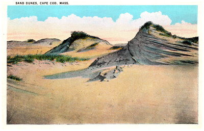Cape Cod, MA Sand Dunes Panoramic Tichnor Quality -A100