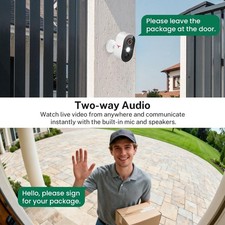 Pack Wireless Security Camera System Smart Night Vision Outdoor WiFi Cameras 5