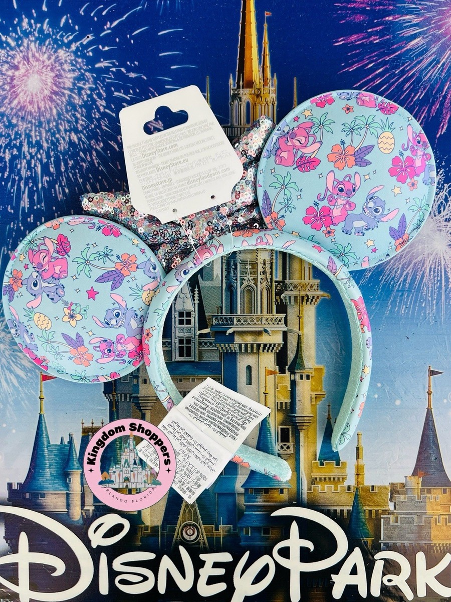 2026 Disney Parks Stitch & Angel Hibiscus Spring Minnie Ear