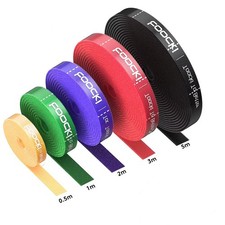 Cable organiser adjustable reusable cable ties desk PC wire management holder