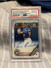 Bowman 2019 Bowman Chrome Gregory Guerrero 1st Bowman Auto CPA-GG PSA 10
