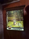 VTG RARE FALSTAFF BEER SIGN LIGHT HUNTING DEER WORKS