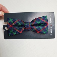 Tommy Hilfiger Kids Plaid Bow Tie Preppy Neckwear Blue Red Green Adjustable NWT