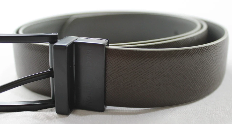 Cinturón reversible French Connection unisex adulto EH6 negro/marrón talla 32 nuevo con etiquetas Foto 3 de 4