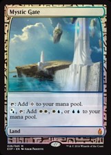 Light Play, English MTG Foil Mystic Gate - Foil Battle for Zendikar Block Expedi